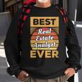 Vintage Best Real Estate Analyst Ever Sweatshirt Gifts for Old Men