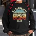 Vintage Bike Cycling My Retirement Plan Bicycle Ride Cyclist Sweatshirt Gifts for Old Men