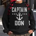 Vintage Captain Don Boating Lover Sweatshirt Gifts for Old Men