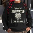 Vintage Car Lover Easily Distracted By Car Parts Sweatshirt Gifts for Old Men