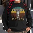 Vintage Cojo Bull Skull Flower Music 80S 90S Cowgirl Western Gift For Womens Sweatshirt Gifts for Old Men