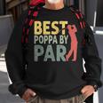 Vintage Fathers Day Best Poppa By Par Golf Gifts For Dad Sweatshirt Gifts for Old Men