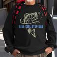 Vintage Fishing Reel Cool Step Dad Funny Fish Fathers Day Sweatshirt Gifts for Old Men