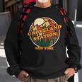 Vintage Groveland Station New York Mountain Souvenir Print Sweatshirt Gifts for Old Men