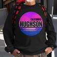 Vintage Hughson Vaporwave California Sweatshirt Gifts for Old Men
