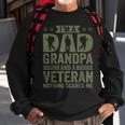 Vintage Im A Dad Grandpa And Veteran Nothing Scares Me Sweatshirt Gifts for Old Men