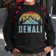 Vintage Mt Denali National Park Alaska Mountain Sweatshirt Gifts for Old Men