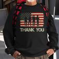 Vintage Old American Flag Patriotic Thank You Veterans 292 Sweatshirt Gifts for Old Men