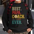 Vintage Papa Coach Ever Costume Baseball Player Coach Sweatshirt Gifts for Old Men