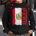 Vintage Peruvian Flag Peru Pride Roots Heritage Gift Sweatshirt Gifts for Old Men
