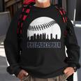 Vintage Philadelphia Baseball Skyline Retro Philly Cityscap Sweatshirt Gifts for Old Men