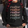 Vintage Realtor Stacked Realtor Life Real Estate Agent Life Sweatshirt Gifts for Old Men