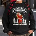 Vintage Retro Merry Christmas Santa Claus Pajama Family Sweatshirt Gifts for Old Men