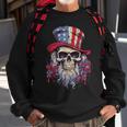 Vintage Skull American Flag Hat 4Th Of July Patriotic Men Patriotic Funny Gifts Sweatshirt Gifts for Old Men