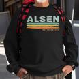Vintage Stripes Alsen Nd Sweatshirt Gifts for Old Men