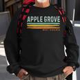 Vintage Stripes Apple Grove Wv Sweatshirt Gifts for Old Men