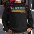 Vintage Stripes Baldwinsville Ny Sweatshirt Gifts for Old Men