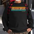 Vintage Sunset Stripes Annetta South Texas Sweatshirt Gifts for Old Men