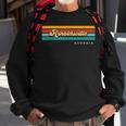Vintage Sunset Stripes Arnoldsville Georgia Sweatshirt Gifts for Old Men
