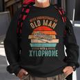 Vintage Never Underestimate An Old Man With A Xylophone Sweatshirt Gifts for Old Men