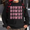 Vintage White Cowgirl Howdy Rodeo Western Country Southern Gift For Womens Sweatshirt Gifts for Old Men