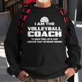 Volleyball Coach Assume I'm Never Wrong Sweatshirt Gifts for Old Men