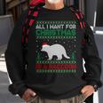 All I Want For Xmas Is A Raccoon Ugly Christmas Sweater Sweatshirt Gifts for Old Men