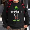 Wasted Elf Xmas Pjs Matching Christmas Pajamas For Family Sweatshirt Gifts for Old Men