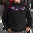Weird Rave Glitch I Trippy Edm Festival Clothing Techno Sweatshirt Gifts for Old Men