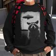 Weird Ufo Raccoon Alien Sweatshirt Gifts for Old Men