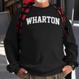 Wharton Name Last Family First College Arch Sweatshirt Gifts for Old Men