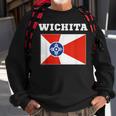 Wichita Usa Travel Kansas Flag Gift American Sweatshirt Gifts for Old Men