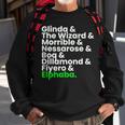 Wicked Characters Musical Theatre Musicals Sweatshirt Gifts for Old Men