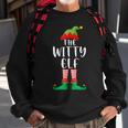 Witty Elf Matching Family Group Christmas Party Pajama Sweatshirt Gifts for Old Men