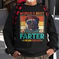 Worlds Best Farter I Mean Father Best Dad Ever Cat & Dog Funny Gifts For Dad Sweatshirt Gifts for Old Men