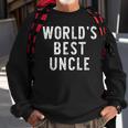 Worlds Best Uncle Funny Family Sweatshirt Gifts for Old Men