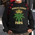 Worlds Dopest Papa Cannabis 420 Fathers Day Weed Dad Sweatshirt Gifts for Old Men