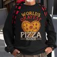 Worlds Okayest Pizza Maker Hobby Pizza Maker Sweatshirt Gifts for Old Men