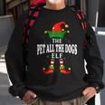 Xmas Pet All The Dogs Elf Family Matching Christmas Pajama Sweatshirt Gifts for Old Men