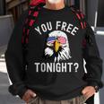 You Free Tonight Funny Fourth Of July Patriotic Bald Eagle Sweatshirt Gifts for Old Men