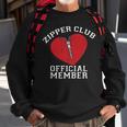 Zipper Club Open Heart Surgery Recovery Novelty Sweatshirt Gifts for Old Men