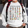 Abc Coping Skills Alphabet Mental Health Awareness Counselor Sweatshirt Gifts for Old Men