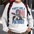 Abraham Lincoln 4Th Of July Men American Usa Flag Sweatshirt Gifts for Old Men