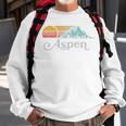 Aspen Colorado Vintage Mountain Sunset Eighties Retro Sweatshirt Gifts for Old Men