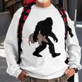 Bigfoot Cradling Armadillo Cryptid Sasquatch Sweatshirt Gifts for Old Men