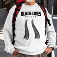 Black Lines Matter Car Burnout Skid Sweatshirt Gifts for Old Men