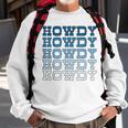 Blue Wild West Western Rodeo Yeehaw Howdy Cowgirl Country Sweatshirt Gifts for Old Men