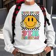 Bruh It's My 9Th Birthday Hippie Smile Face 9 Years Old Sweatshirt Gifts for Old Men