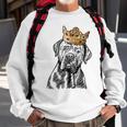 Cane Corso Dog Wearing Crown Sweatshirt Gifts for Old Men