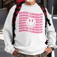 Choose Kindness Pink Smile Face Preppy Aesthetic Trendy Sweatshirt Gifts for Old Men
